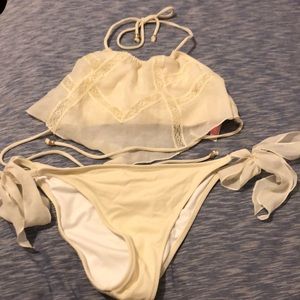 Cream Two Piece Bikini